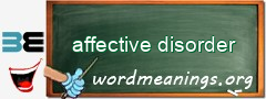 WordMeaning blackboard for affective disorder